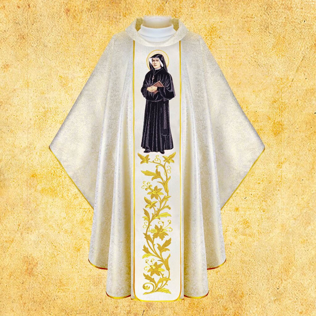 Casula bordada São Faustina