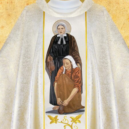 Casula bordada Santa Mãe Maria