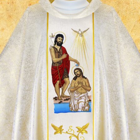 Casula bordada Batismo de Jesus
