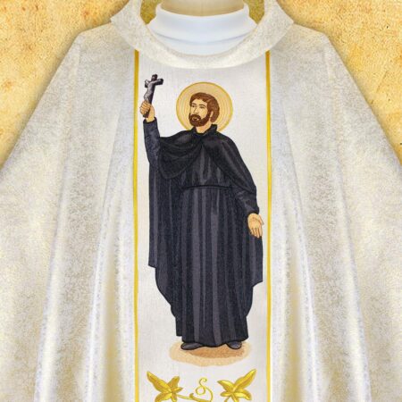 Casula bordada São Francisco Xavier