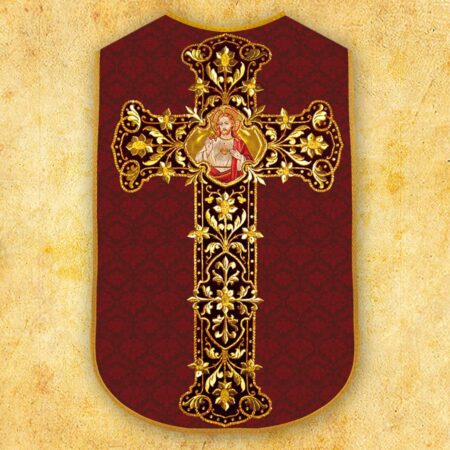 Casula romana réplica Coração de Jesus