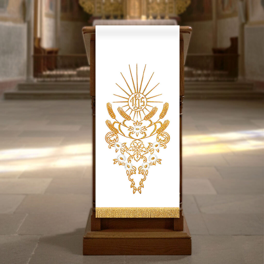 Lektorium haftowane liturgiczne