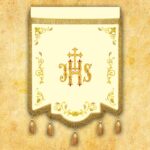 bandeira eclesiástica Jesus Misericordioso