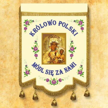 bandeira eclesiástica Rainha da Polônia