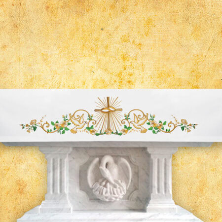 Toalha de altar bordada de casamento