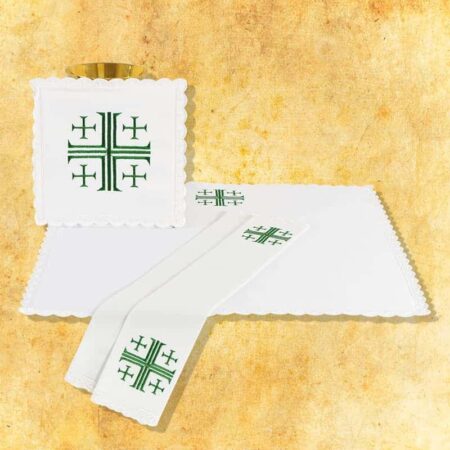 Conjunto de alfaias do cálice Cruz de Jerusalém