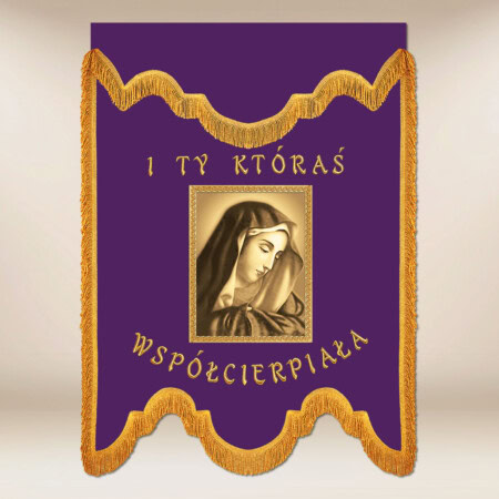 Chorągiew żałobna Matka Bolesna