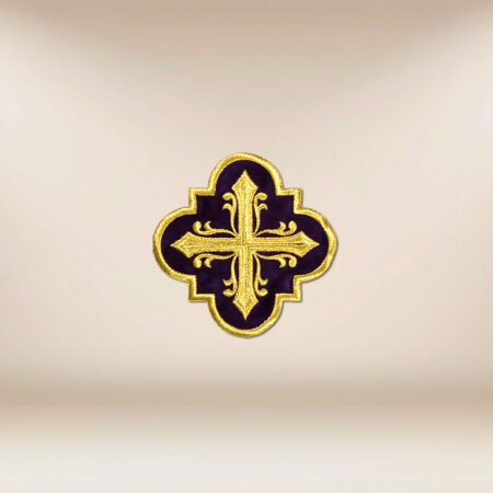 Aplicação bordada cruz