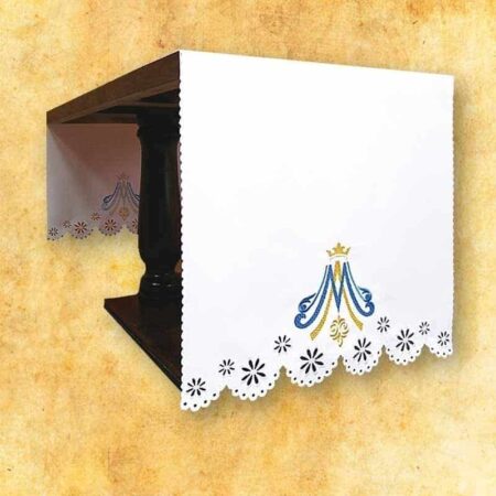 toalha de altar mariana bordada