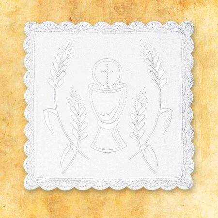 Conjunto de alfaias do cálice branco