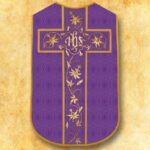 Casula romana réplica roxa IHS