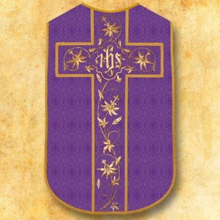 Casula romana réplica roxa IHS