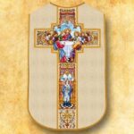 Casula romana réplica ecru A Última Ceia