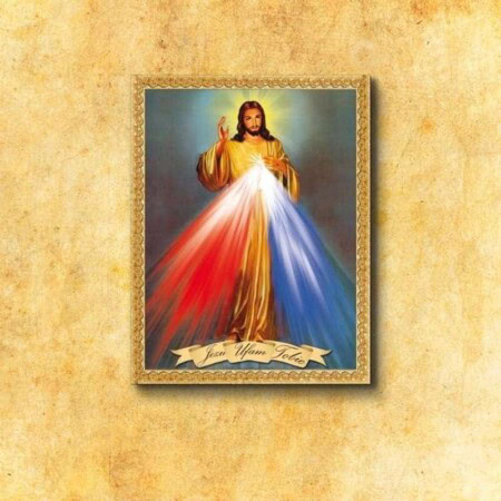 Imagem em tecido Jesus Misericordioso