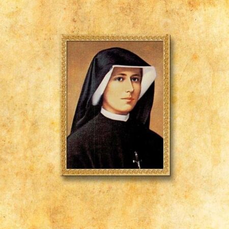 Imagem em tecido São Faustina