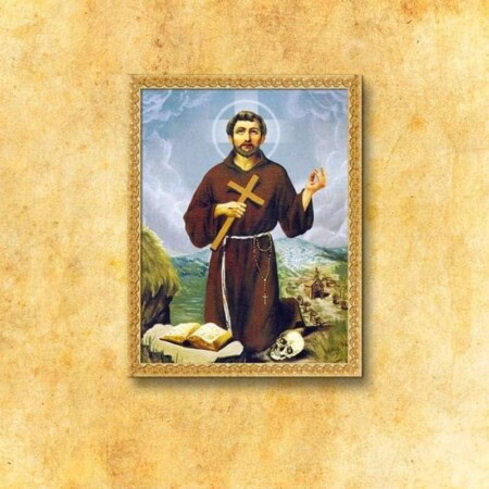 Imagem em tecido São Francisco