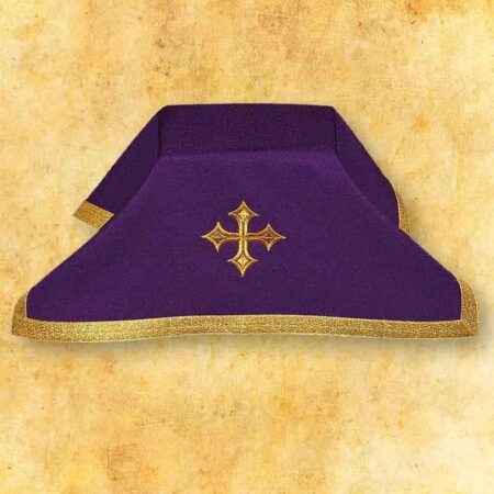 Véu para cálice litúrgico roxo 45×45cm