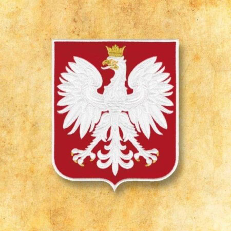 Aplicação bordada emblema da Polônia