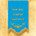 Mini chorągiew Matka Boża Różańcowa
