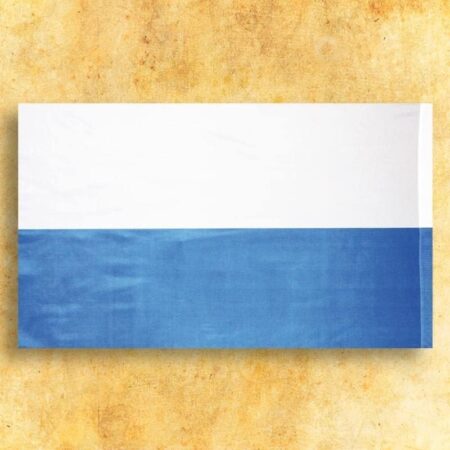 bandeira branca e azul