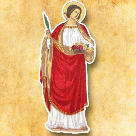 Aplicação bordada São Doroteia