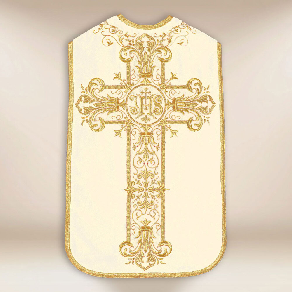 Casula romana na cor ecru