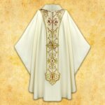 Casula litúrgica com Cristo Rei