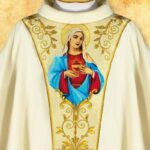 Casula bordada Coração de Maria