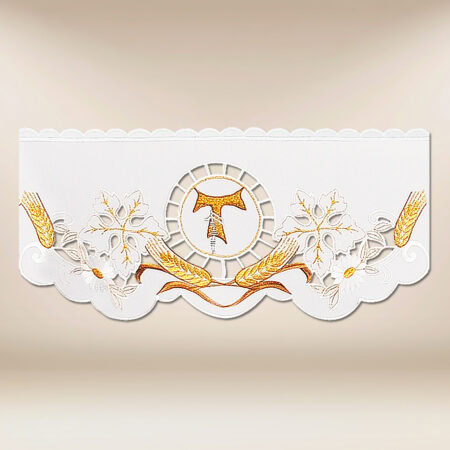 tira de renda bordada franciscana