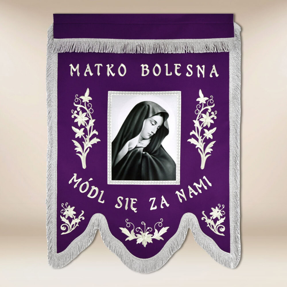 bandeira de luto Mãe de Deus
