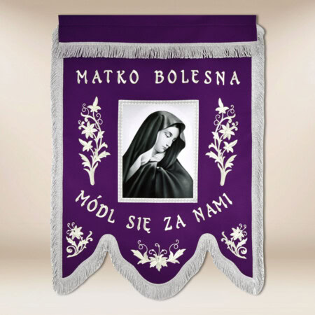 bandeira de luto Mãe de Deus