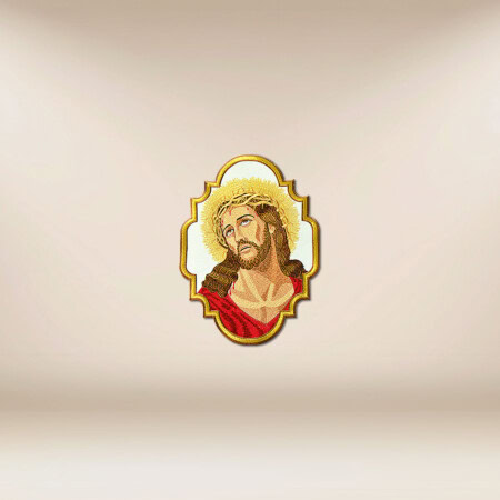 Aplicação bordada Jesus Sofredor