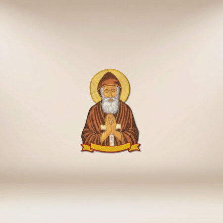 Aplicação bordada São Charbel