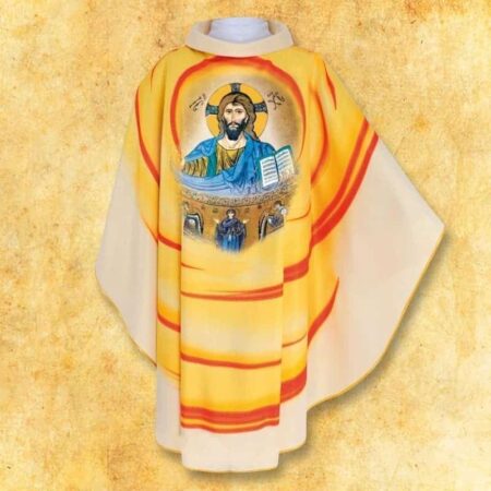 Casula com imagem do Pantocrator de Cefalù
