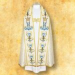 Kapa liturgiczna maryjna haftowana