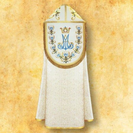 Kapa liturgiczna maryjna haftowana