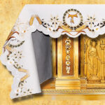 Toalha bordada Franciscana