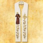 Estola bordada São Padre Pio