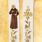 Estola bordada São Padre Pio