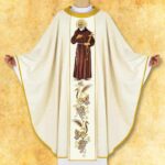 Casula bordada São Padre Pio