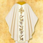Casula bordada São Padre Pio