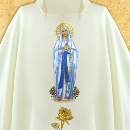 Casula bordada Madonna Di Lourdes