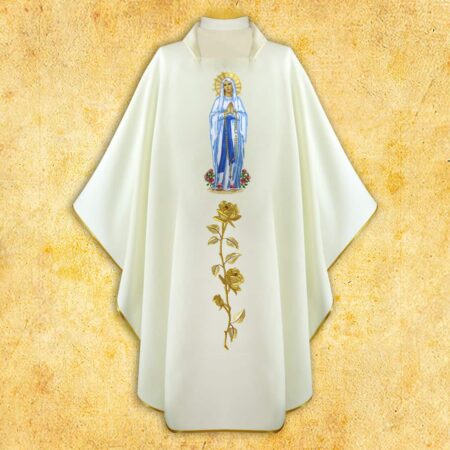 Casula bordada Madonna Di Lourdes