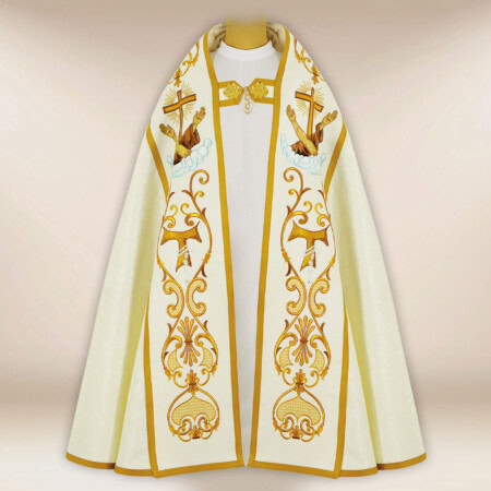 Kapa liturgiczna franciszkańska haftowana
