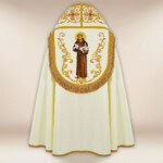 Kapa liturgiczna franciszkańska haftowana