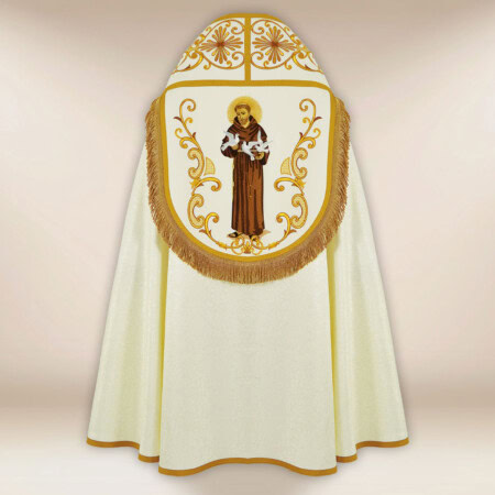 Kapa liturgiczna franciszkańska haftowana