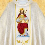 Casula bordada Cristo Rei