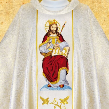 Casula bordada Cristo Rei