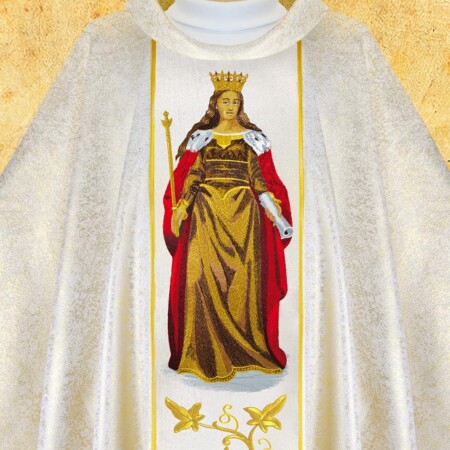 Casula bordada Santa Jadwiga Rainha