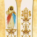 Estola litúrgica com a imagem de Jesus Misericordioso